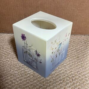 Floral Cube Tissue Box Cover